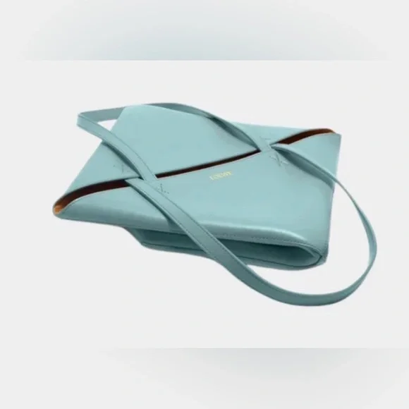 NWT Loewe Medium Puzzle Fold Tote In Shiny Calfskin - Picture 7 of 7